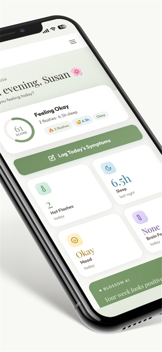Blossom app screen